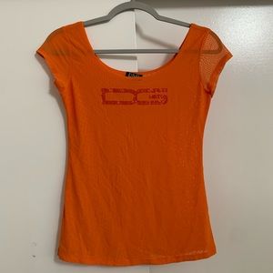 Orange Y2K Top